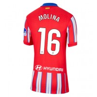 Camisa de Futebol Atletico Madrid Nahuel Molina #16 Equipamento Principal Mulheres 2024-25 Manga Curta